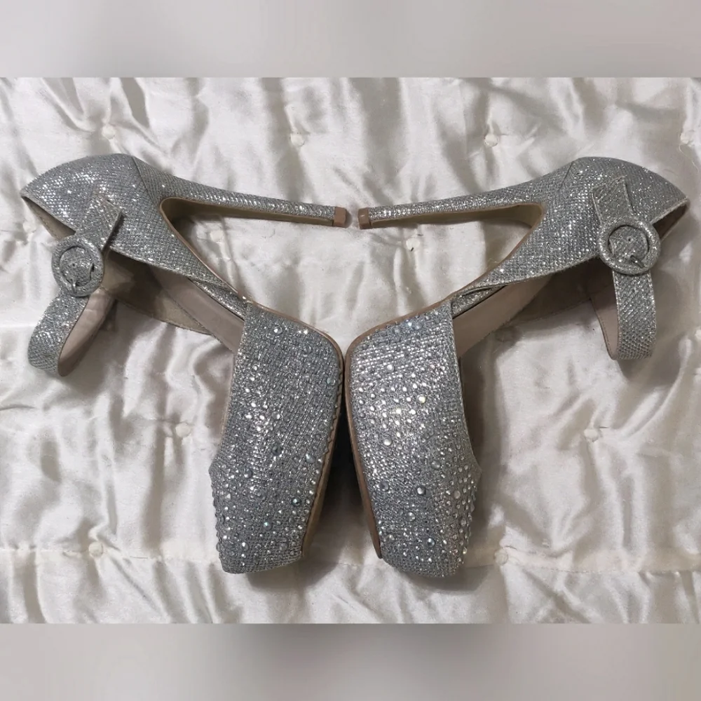 SilverDew Platform Heels.